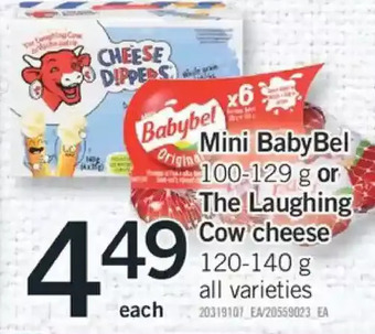 Fortinos Mini babybel or the laughing cow cheese offer