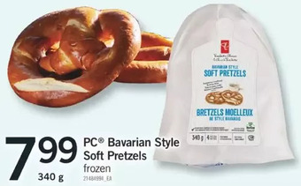 Fortinos Pc bavarian style soft pretzels offer