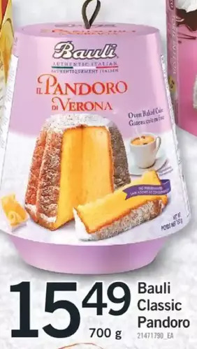 Fortinos Bauli classic pandoro offer