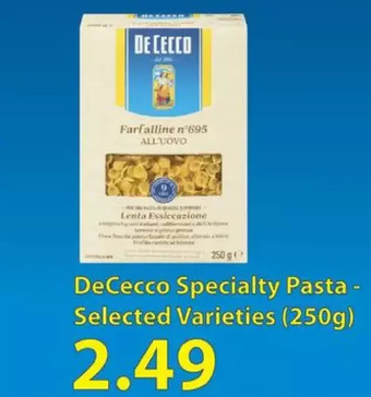 Fortinos Dececco specialty pasta offer