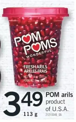 Fortinos Pom arils offer