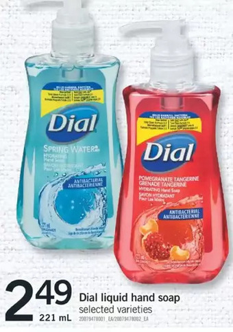 Fortinos Dial liquid hand soap offer