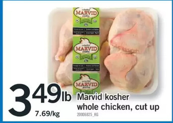 Fortinos Marvid kosher whole chicken, cut up offer