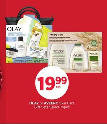 Rexall Olay or aveeno skin care gift sets offer