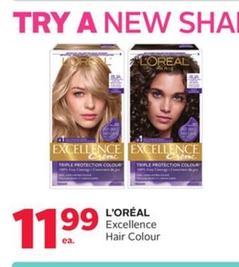 Rexall L' oréal excellence hair colour offer
