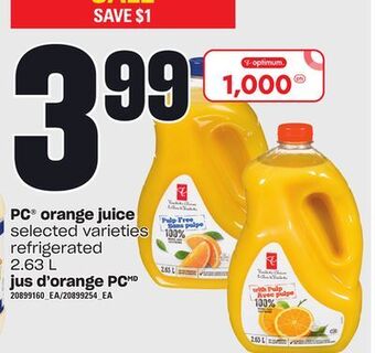 Independent City Market Jus d'orange pc, 2.63 l offer