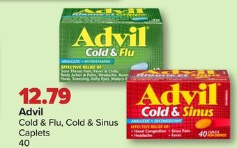 PharmaChoice Advil cold & flu, cold & sinus offer