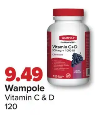 PharmaChoice Wampole vitamin c & d offer