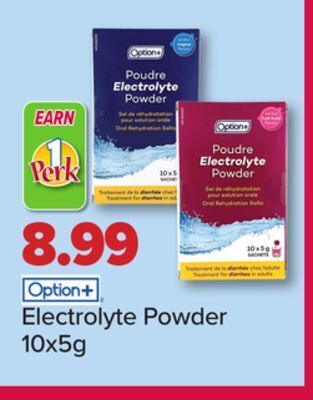 PharmaChoice Option+ electrolyte powder offer