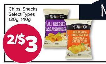 PharmaChoice Nosh & co. chips, snacks offer