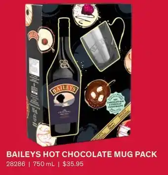 LCBO Baileys hot chocolate mug pack offer
