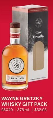 LCBO Wayne gretzky whisky gift pack offer