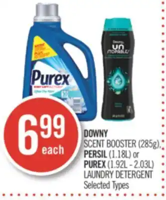 Shoppers Drug Mart Downy scent booster (285g), persil (1.18l) or purex (1.92l - 2.03l) laundry detergent offer