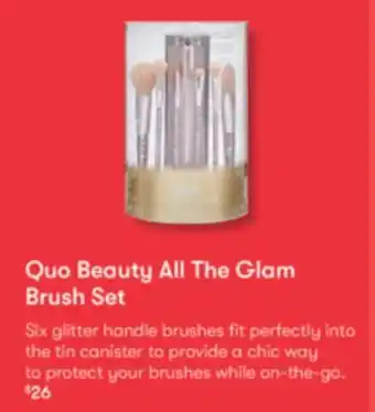Shoppers Drug Mart Quo beauty all the glam brush set offer