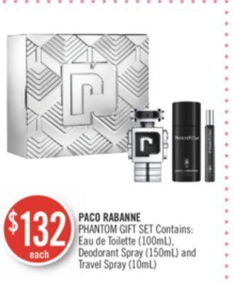 Shoppers Drug Mart Paco rabanne phantom gift set offer