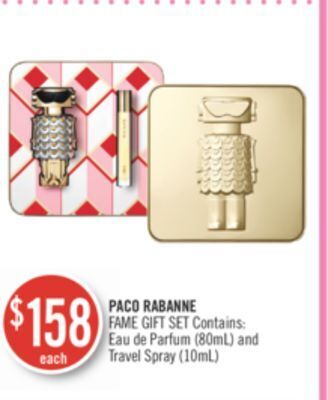 Shoppers Drug Mart Paco rabanne fame gift set offer