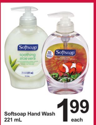 Pharmasave Softsoap hand wash offer