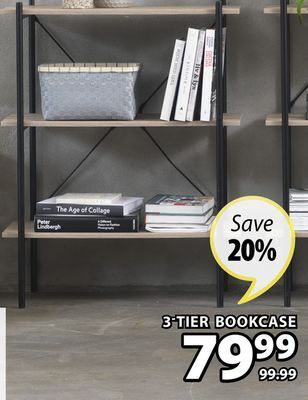 JYSK Vandborg 3-tier bookcase offer