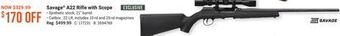 Bass Pro Savage® a22 rifle with scope offer
