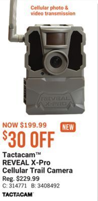 Bass Pro Tactacam reveal x-pro cellular trail camera offer