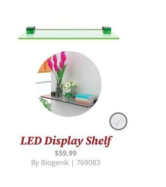GameStop Bioglow led display shelf offer