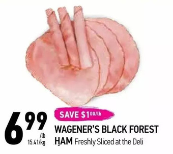 Coppa's Fresh Market Wagener's black forest ham offer