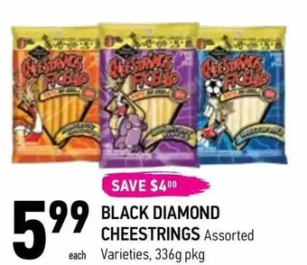 Coppa's Fresh Market Black diamond cheestrings offer