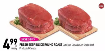 Coppa's Fresh Market Fresh beef inside round roast offer