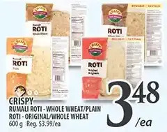 Al Premium Food Mart Crispy rumali roti - whole wheat/plain roti - original/whole wheat offer