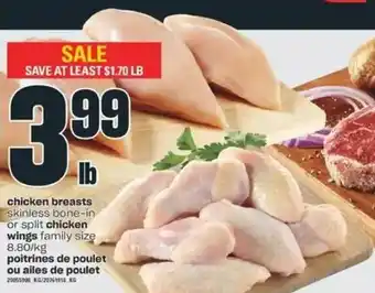 Valu-mart Chicken breasts or chicken wings offer