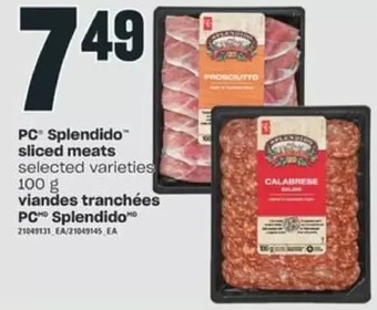 Valu-mart Pc splendido sliced meats offer