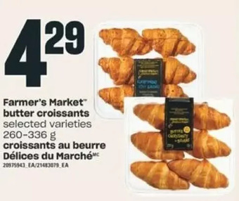 Valu-mart Farmer's market butter croissants offer