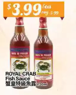 Btrust Supermarket Royal crab fish sauce offer