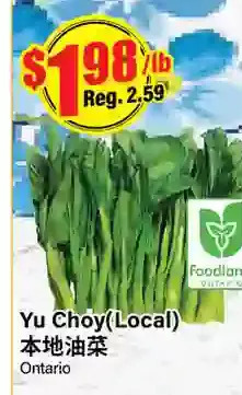 Btrust Supermarket Yu choy offer