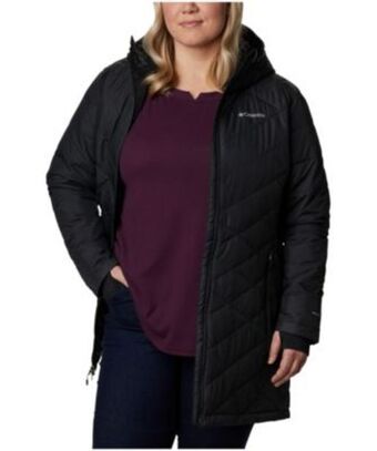 Mark's Women's heavenly omni-heat water resistant insulated long hooded jacket offer