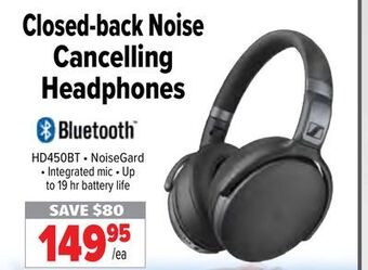 2001 Audio Video Sennheiser closed-back noise cancelling headphones offer