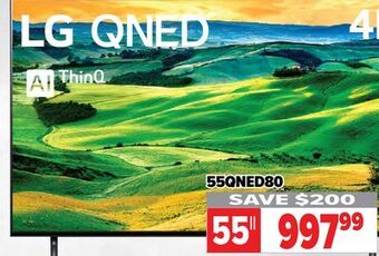 2001 Audio Video Lg 55" uqa 4k qned w/ thinq a offer