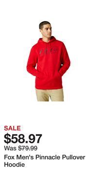 Sport Chek Fox men's pinnacle pullover hoodie offer