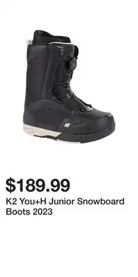 Sport Chek K2 you+h junior snowboard boots 2023 offer
