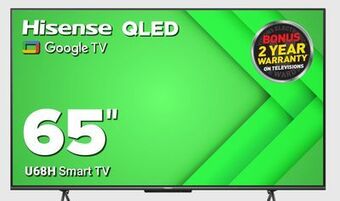 Visions Electronics Hisense qled 65" u68h smart tv offer