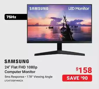Visions Electronics Samsung 24" flat hd 1080p computer monitor offer