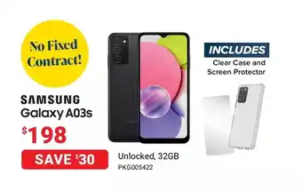 Visions Electronics Samsung galaxy a03s unlocked, 32gb offer