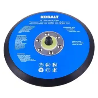 Lowe's Kobalt 6-in random orbital sanding pad offer