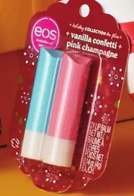 Walmart Eos holiday limited edition lip balm 2-pack offer