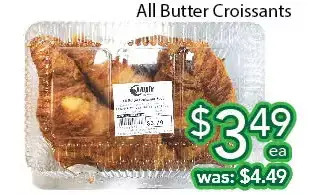 Ample Food Market All butter croissants offer