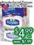 Ample Food Market Royale facial tissue offer