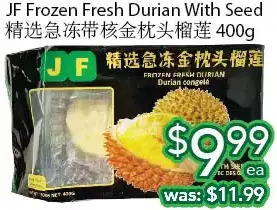 Ample Food Market Jf frozen fresh durian with seed offer