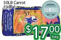 Ample Food Market 50lb carrot offer
