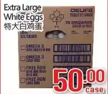 Hong Tai Supermarket Extra large white eggs offer