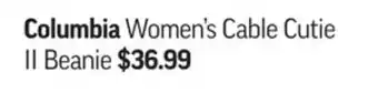 Sport Chek Columbia women's cable cutie ii beanie offer